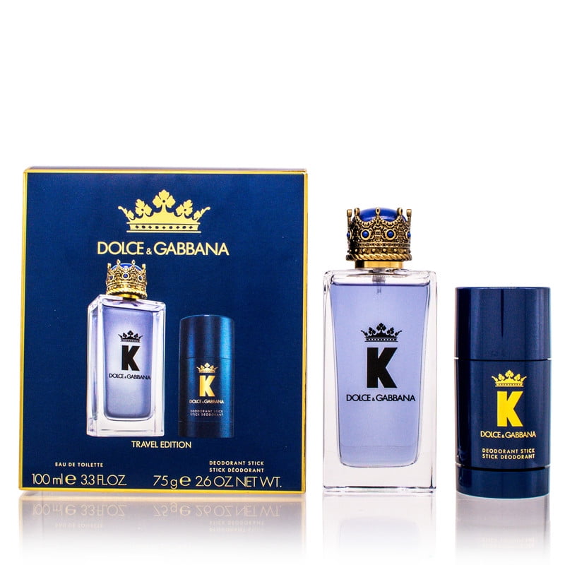 Dolce & Gabbana King Cologne Giftset For Men (2PC)  Oz EDT +  Oz  Deodorant Stick 