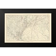 thumbnail image 2 of Bien 14x10 Black Modern Framed Museum Art Print Titled - Parts of Arkansas Louisiana Mississippi - Bien, 2 of 5