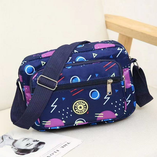 Bolso de mujer, bolso de madre, bolso de hombro de gran capacidad, bolso de puesto, bolso de mujer de mediana edad y anciana, bolso de mensajero de tela con flores