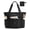 Foldable-black, variant on NCY Foldable Tote Bag with Drawstring Bag, Large Tote Bag Shoulder Bag Top Handle Handbag for Travel, Work, Beach, Gym