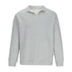 thumbnail image 3 of Blusa y camisa de manga larga con cuello alto para hombre, informal, lisa, con cremallera y manga larga, 3 of 5