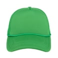 thumbnail image 2 of Toptie 5 Panel Trucker Hat Mesh Back Snapback Hat with Braid for Men & Women-Kelly Green, 2 of 8