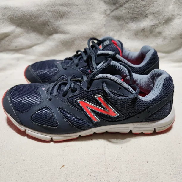 Mens New Balance 635 Running Shoes Size 11 Charcoal & Orange