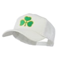 thumbnail image 2 of Clover St. Patrick's Day Embroidered Big Size Trucker Cap - White XL-3XL, 2 of 5