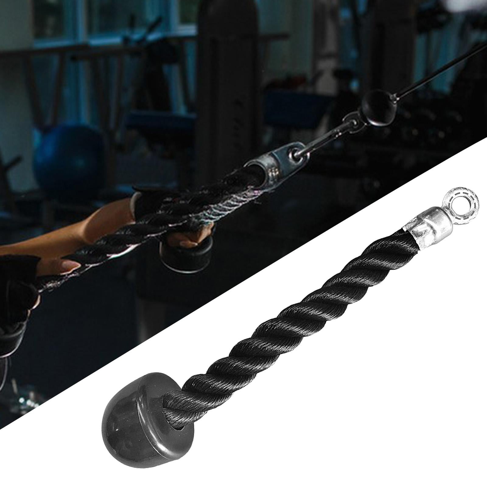 Fitness Tricep Rope Cable Single Pull Down Training Extension Strap Gym