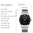 thumbnail image 5 of Classic Full Steel Analog Men's Quartz Watches Luxury Men Wrist Watch Cx064a Waterproof 30m Man Clock Relogio Masculino - Quartz Wristwatches, 5 of 7