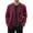 Red*, variant on RUTAYY Men's Casual Business Shirts Solid Color Long Sleeve Turndown Collar Button Loose Fit Layer Wear Trendy Travel Tops