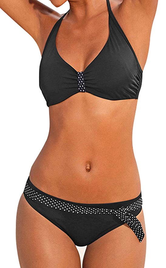 push up bikini halter