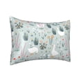 thumbnail image 2 of Disketp Goose And Doodle Flowers Satin Pillowcase For Hair And Skin - Satin Pillow Cases Standard Size 20x30 Inches With Zipper,Gifts For Women Men, 2 of 8