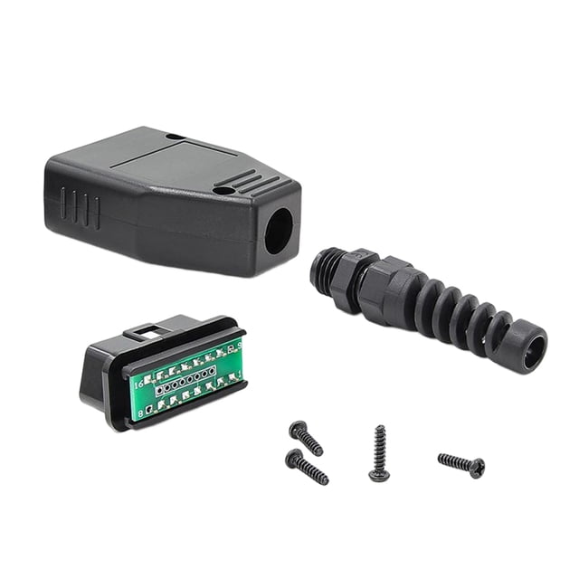 Scienceny Conector de 16 pines, conector OBDII profesional, Terminal de Cable de diagnóstico, herramienta de diagnóstico de automóvil, Vehículos, repuestos y accesorios Mis