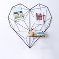 thumbnail image 1 of MesaSe Home Cafe Heart Wall Hanging Clips Cords Photos Storage Rack Shelf Holder Decor, 1 of 9