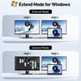 thumbnail image 3 of Adaptador HDMI dual 8 en 1 para estación de acoplamiento USB C Selore, 3 of 7