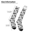 thumbnail image 5 of Bingfone Compression Socks For Women And Men Long Socks For Running Athletic Cycling Nurse-Gray Tractor, 5 of 9