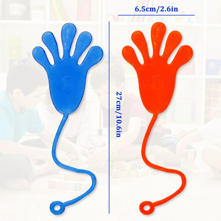 MORIMA 12PCS Stretchy Sticky Toy Novelty Toy,Large Sticky Hands for Party  Favor Kids 