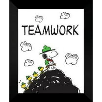 Peanuts FRAMED Art Print 20x24 "Teamwork"