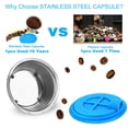 thumbnail image 3 of Stainless Steel Cup,Filters Cup 0.35oz Coffee Maker Pod Steel Coffee Maker Me Coffee Refillable Coffee Stainless Maker Pod Filters 0.35oz Dolce Me Stainless Steel Coffee Pod Filters Cup Buzhi Leeofty, 3 of 7