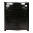 thumbnail image 3 of Oceanstar Bowed Front Veneer Laundry Wood Hamper with Interior Bag, 3 of 6