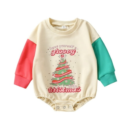 

Baby Boy Romper 9 Months 2 Month Baby Boy Clothes Toddler Kids Girls Boys Cute Christmas Trees Letters Prints Romper Jumpsuit Cloths Pajamas Boys Organic