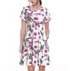 thumbnail image 1 of Easygdp Orchids Flowers para Vestido Transpirable de Mujer, Vestido Suelto de Manga Corta con Pliegues y Bolsillos para el Verano, 1 of 6