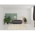 thumbnail image 3 of HomeRoots 534014 8 x 10 ft. Abstract Washable Non Skid Rectangle Area Rug, Beige, 3 of 5