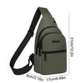 thumbnail image 4 of Compact Crossbody Chest Bag for Travel, Sports and Daily Use - Water-Repellent Polyester Bag with Adjustable Straps and Breathable Back Panel, 4 of 8