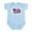 Sky Blue, variant on CafePress - US UK Flag Infant Bodysuit - Baby Light Bodysuit, Size Newborn - 24 Months