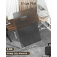thumbnail image 2 of Frosted Clear Chair Mat for High Pile Carpet and Hardwood Floor, 34.6"*47.2" Hard Material Chair Mat, Heavy Duty Computer Chair Mats for Rolling Chairs, Desk Floor Rug for Office and Home Grey, 2 of 8