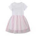 thumbnail image 4 of WIBACKER 2-7T Toddler and Little Girls Cotton Tulle Skirt Dress Summer Princess Dresses Easter - 1Pcs Flower Rabbit, 4 of 8