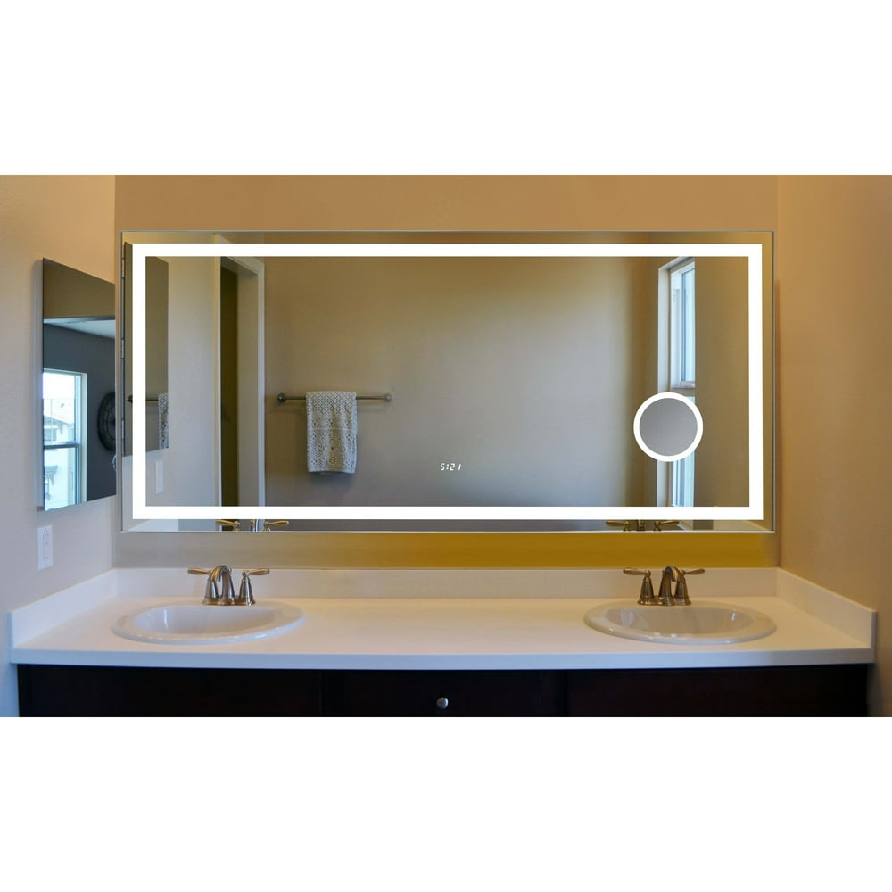 innoci-USA Eros LED Wall Mount Lighted Vanity Mirror - Clear 60 Inches