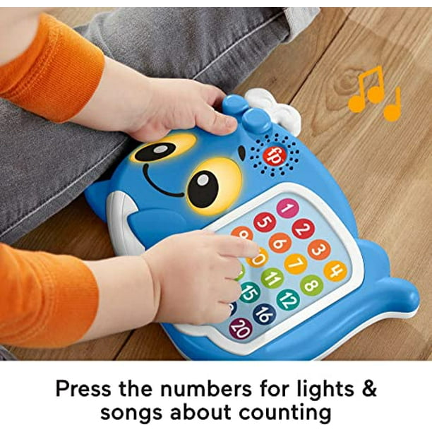 Loutre A à Z Linkimals de Fisher-Price, jouet interactif avec clavier pour  bébé 