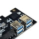 thumbnail image 2 of Adaptador PCIe a PCIe 1x a 16x 1 a 4 USB 3.0 Mining Riser Card Molex 4 Pin Likrtyny Componentes de Computadoras, 2 of 2