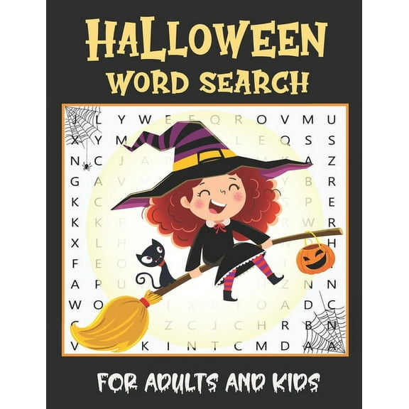 Halloween Word Search For Adults: Large Print Word Search Puzzle Book Fun For Adults And Kids, (Paperback)
