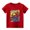Red_K, variant on Loose Fit Short Sleeve Crew Neck T-Shirt with Multi-Character Spider Superhero Comic Collage Print, Summer Casual Tee for Boys & Girls, Red, 120