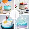 thumbnail image 6 of Sekonow 7 Pieces Clear Acrylic Cake Scraper Smoother, 9.5in Double Sided Decorating Cake Comb Set for Buttercream Frosting Icing Smoother Tools, 6 of 7