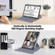 thumbnail image 2 of Para Lenovo Tab M11 (Xiaoxin Pad 11 2024) Funda de PU + acrílico Funda con soporte para tableta con teclado Bluetooth Estilo B Lenovo Tab M11 (Xiaoxi Purple), 2 of 5