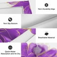 thumbnail image 6 of Purple Gold Outdoor Rug for Patio/Deck/Porch, Non-Slip Large Area Rug 4 x 6 Ft, Abstract Flower Ombre Aesthetics Paint Indoor Outdoor Rugs Washable Area Rugs, Reversible Camping Rug Carpet Runner, 6 of 8