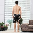 thumbnail image 3 of ZVNAΖH Mens Pajama Shorts, Men's Ice Silk Sleep Shorts Lounge Shorts Homewear, 3 of 4