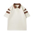 thumbnail image 2 of ylioge Mens Golf Tees Shirts on Clearance M-4X Plus Size Short Sleeve T-Shirts Button Collared Casual Color-Block Pullover Slim Breathable Workout Tops, 2 of 4
