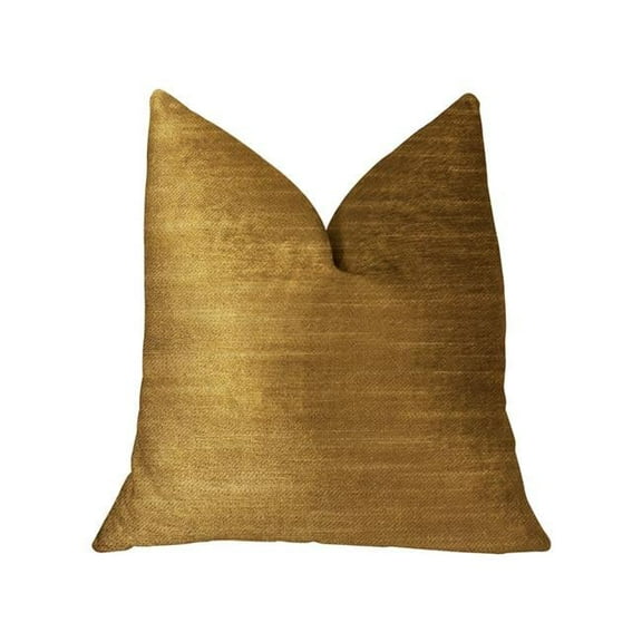 Beverly Gold Luxury Throw Pillow, 24 x 24 in.