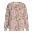 thumbnail image 6 of larppty Christmas Sweatshirts for Women 2025 Long Sleeve Pullover Tops Funny Graphic Ugly Christmas Sweater Xmas Shirts for Party (Pink, L), 6 of 6