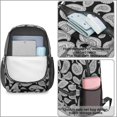 thumbnail image 4 of Paisley and Damask Black Pattern 17" Waterproof Oxford School Backpacks for Teens, S-Shape Padded Straps, for School, Travel, Hiking, Camping, 4 of 5
