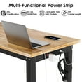 thumbnail image 6 of Pirecart 60" Adjustable Work bench,Rubber Wood Top Work Table, 2000 LBS Capacity, with Pegboard,Hooks, Power Outlets, 6 of 10