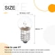 thumbnail image 2 of Uxcell 1"x0.6" 6.2V E10 Mini Bombillas Incandescentes Metal Plata 10Pcs, 2 of 6