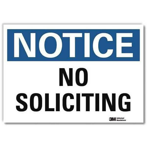 Lyle Notice Sign,5inx7in,Reflective Sheeting U5-1413-RD_7X5