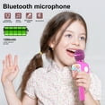 thumbnail image 6 of GLUAAE Bluetooth Karaoke Microphone - Wireless Singing Mic Speaker for Kids & Adults-Pink, 6 of 7
