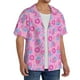 thumbnail image 2 of Fotbe Donuts Camisa Estampada de Manga Corta para Hombre, Casual de Verano, Estilo Playero, Sin Arrugas-Medium, 2 of 5