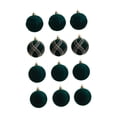 thumbnail image 1 of 12 adornos navideños de bolas para árbol de Navidad, ideales para fiestas y apartamentos. Verde, 1 of 9