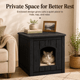 thumbnail image 6 of MINDYES 35Gal Cat House, Indoor Outdoor Weatherproof Cat Bed Stoarge Box for Garage & Courtyard, Black, 6 of 9