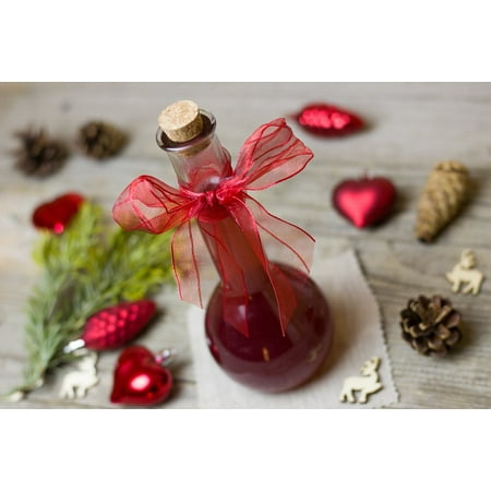 - LAMINATED POSTER Christmas Glass Pomegranate Gift Vinegar Poster Print 24 x 36