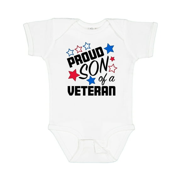 Inktastic Proud Son of a Veteran Veterans Day Boys Baby Bodysuit